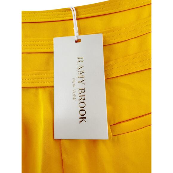 RAMY BROOK Pants NEW Size 6 Cropped Joss Pant $385 Golden Yellow - Picture 3 of 4